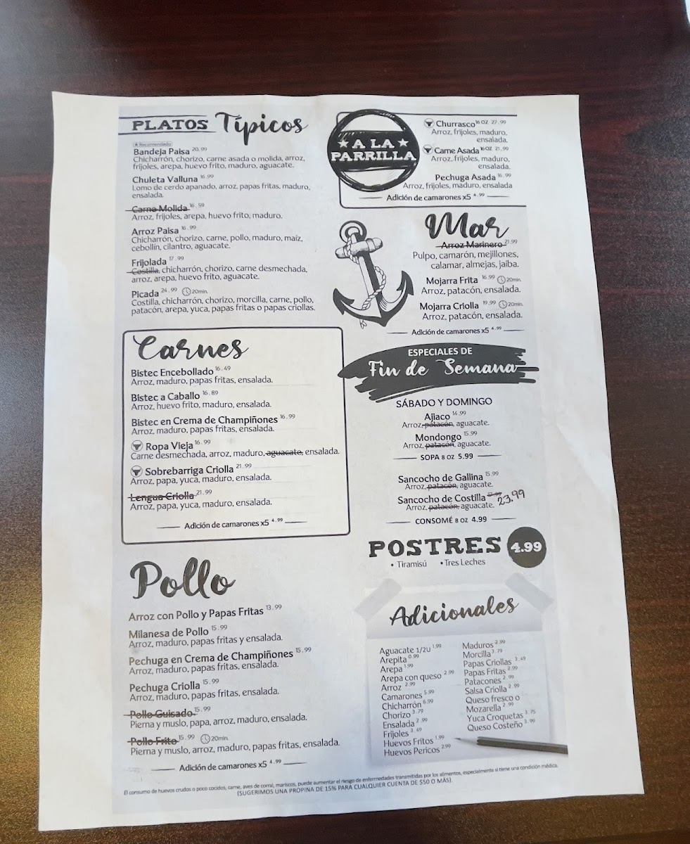 Mi Colombia Restaurant Menu - Image 4