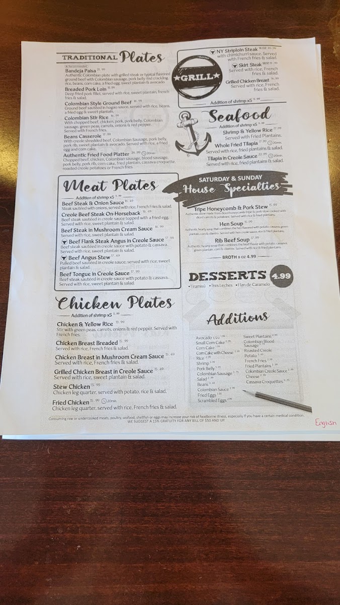 Mi Colombia Restaurant Menu - Image 5